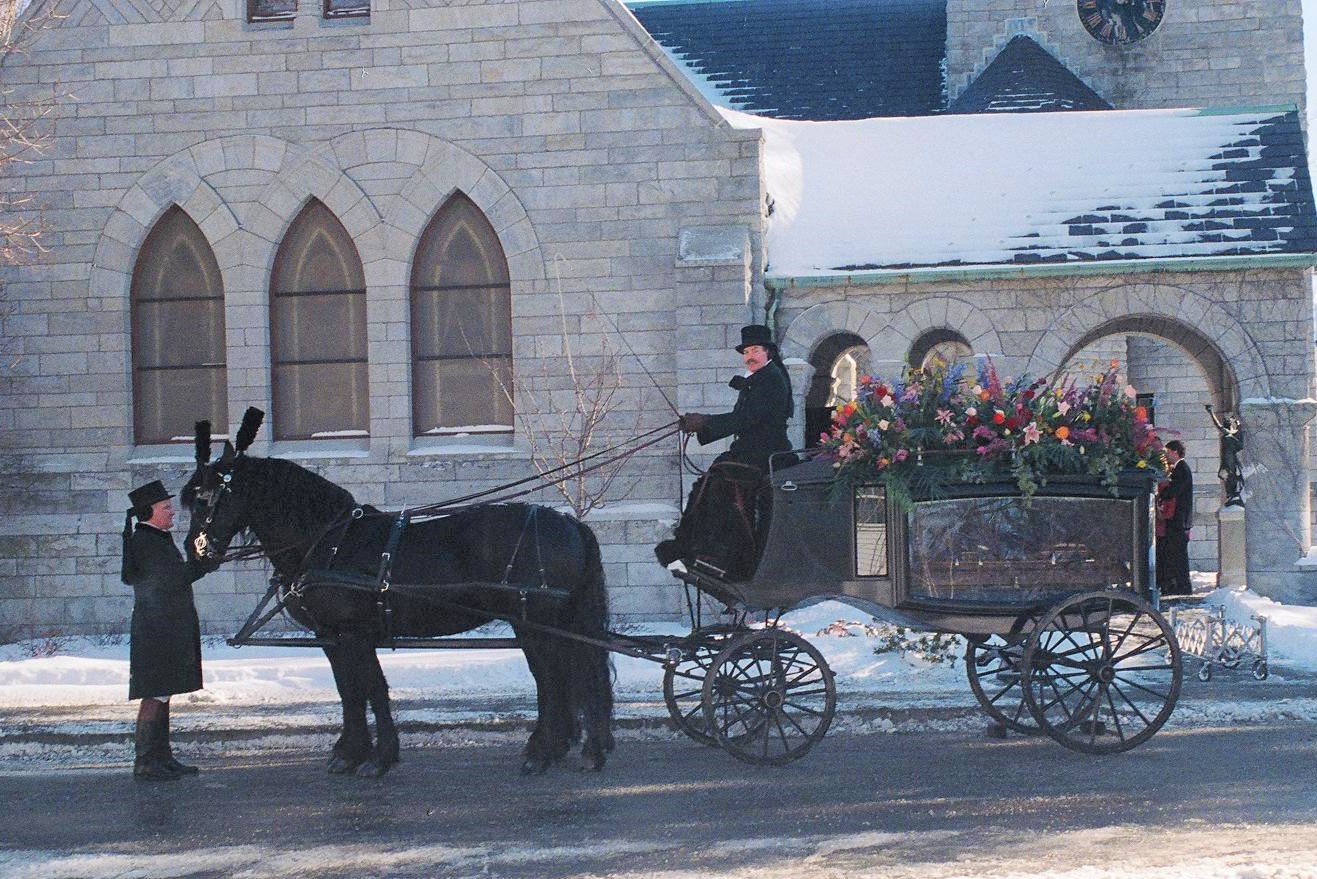 Hearse at Church